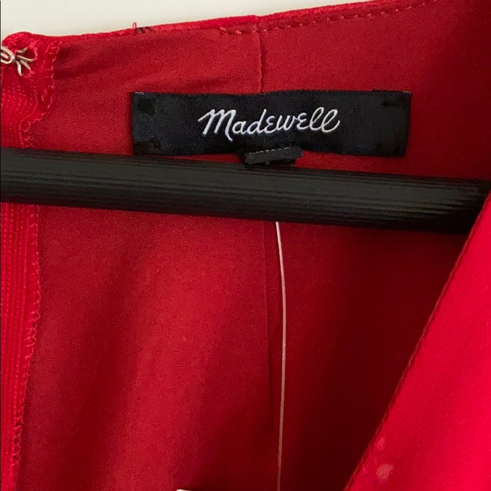 Madewell Hazelwood Floral RED NWT - Picture 5 of 14